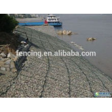 Banque de rivière galvanisée protéger panier gabion / filet de cage en pierre